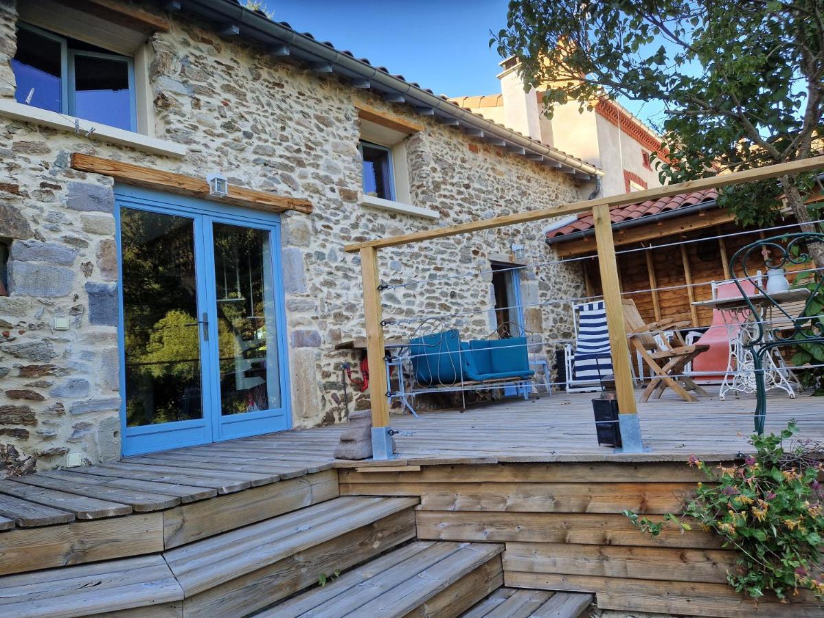 La Maison Du Vigneron Auzon Exterior foto