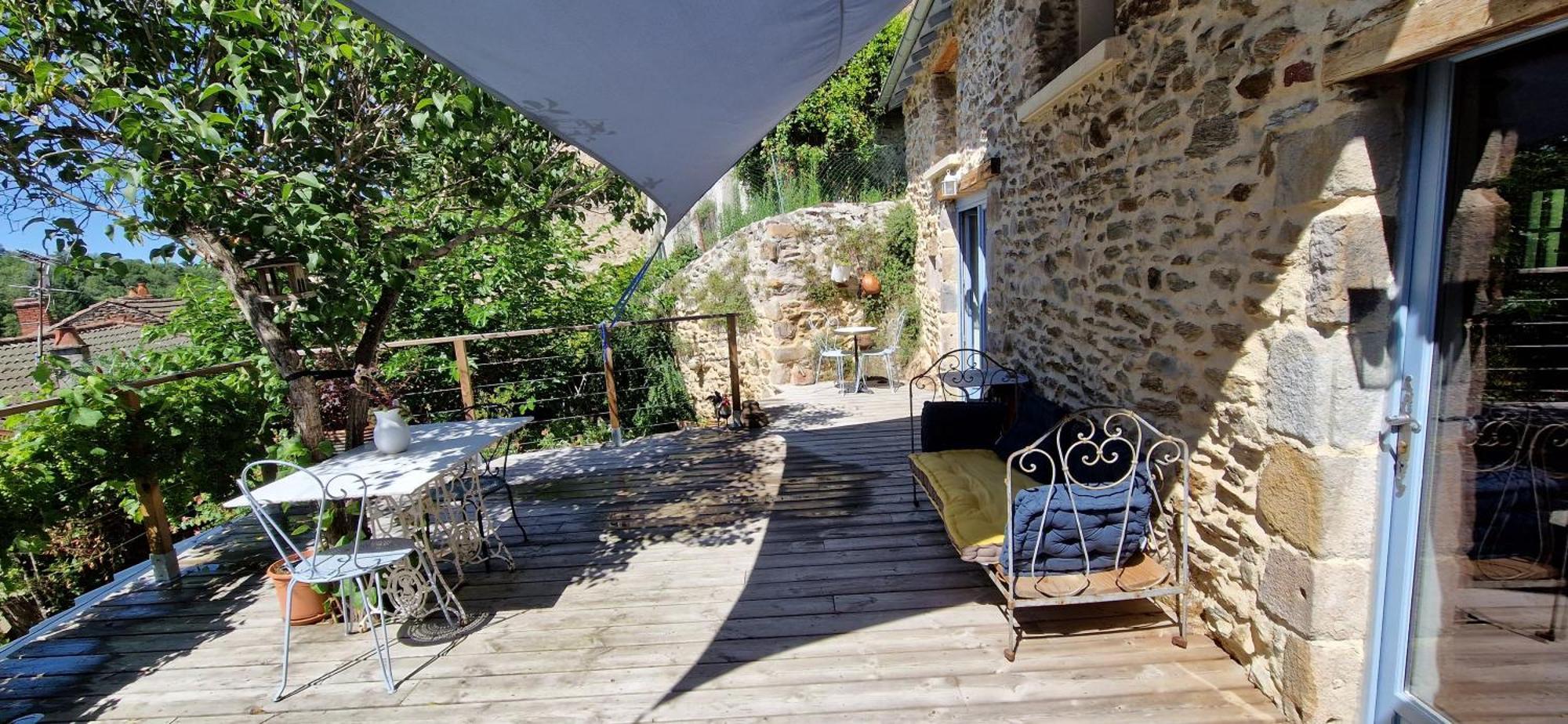 La Maison Du Vigneron Auzon Exterior foto